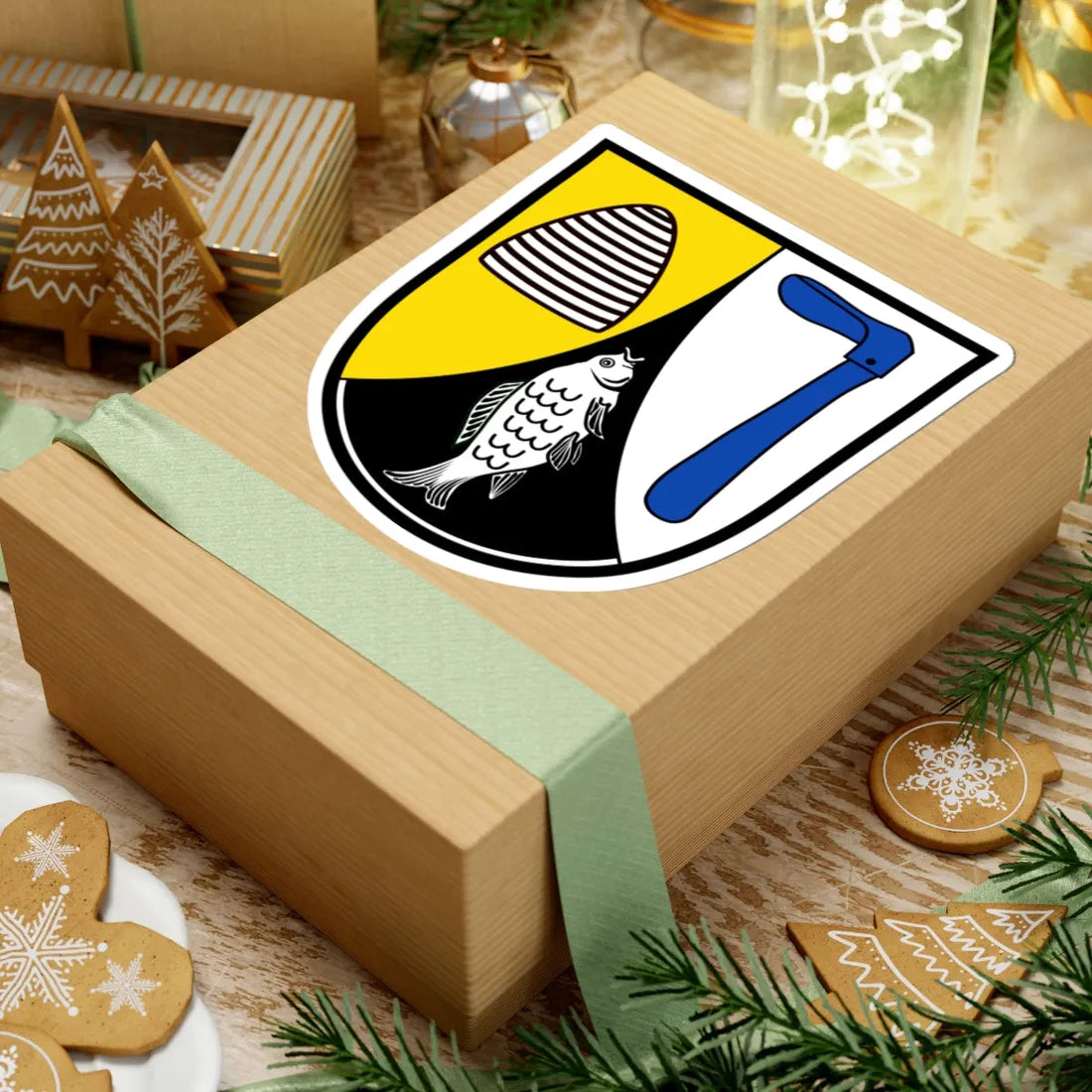 DEU Etzenricht COA (Germany) (Coat of Arms) STICKER Vinyl Kiss-Cut Decal - The Sticker Space