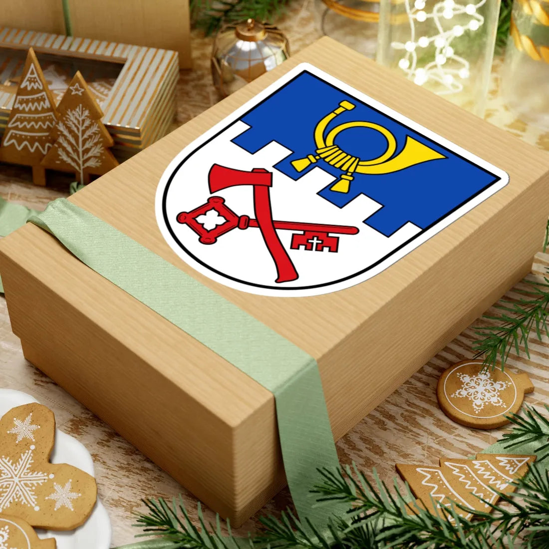 DEU Eurasburg Schwaben COA (Germany) (Coat of Arms) STICKER Vinyl Kiss-Cut Decal - The Sticker Space