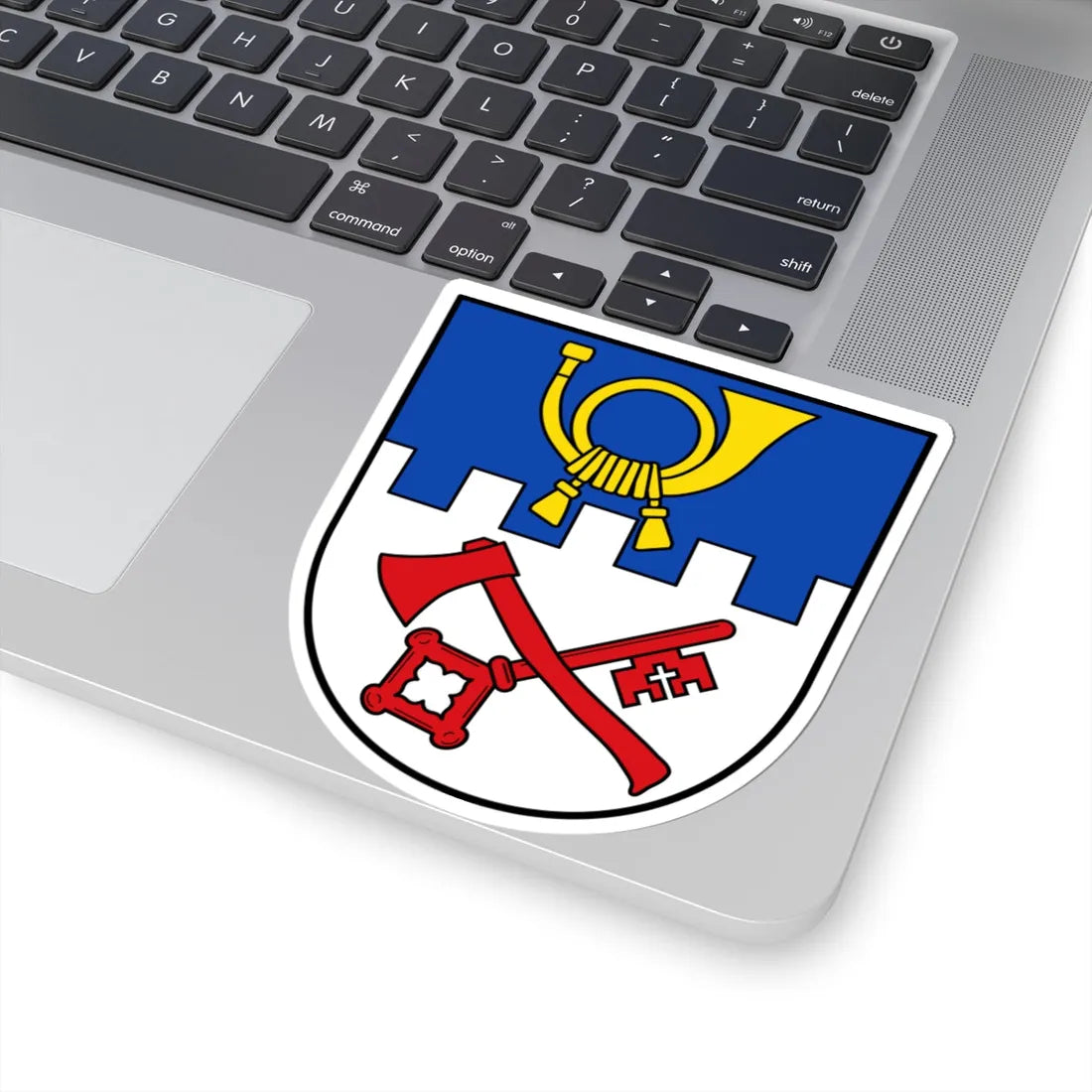 DEU Eurasburg Schwaben COA (Germany) (Coat of Arms) STICKER Vinyl Kiss-Cut Decal - The Sticker Space