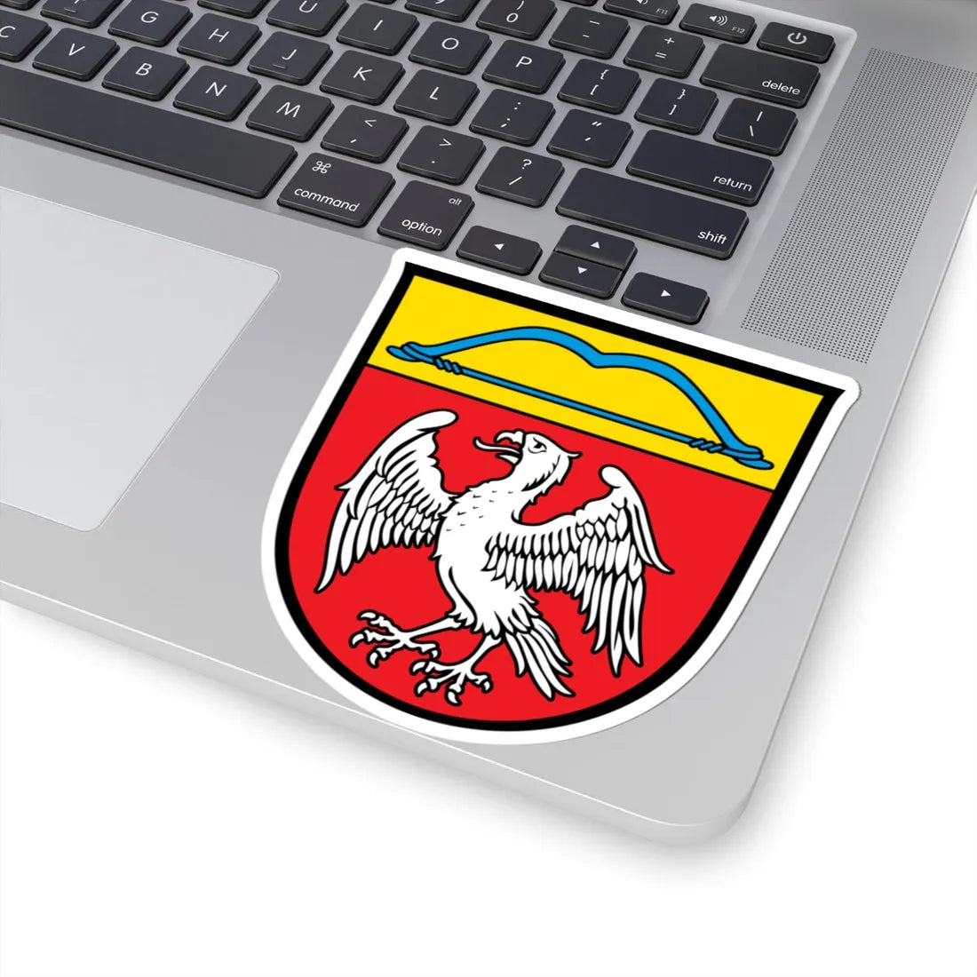 DEU Falkenberg Niederbayern COA (Germany) (Coat of Arms) STICKER Vinyl Kiss-Cut Decal - The Sticker Space