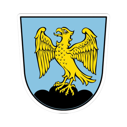 DEU Falkenstein Oberpfalz COA (Germany) (Coat of Arms) STICKER Vinyl Kiss-Cut Decal 3 Inch White - The Sticker Space