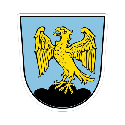 DEU Falkenstein Oberpfalz COA (Germany) (Coat of Arms) STICKER Vinyl Kiss-Cut Decal 4 Inch White - The Sticker Space