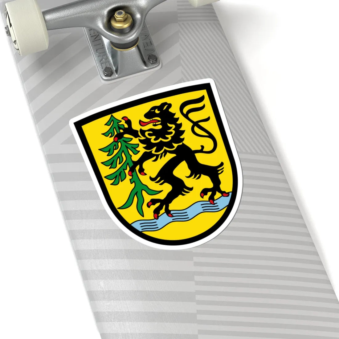 DEU Feichten an der Alz COA (Germany) (Coat of Arms) STICKER Vinyl Kiss-Cut Decal - The Sticker Space