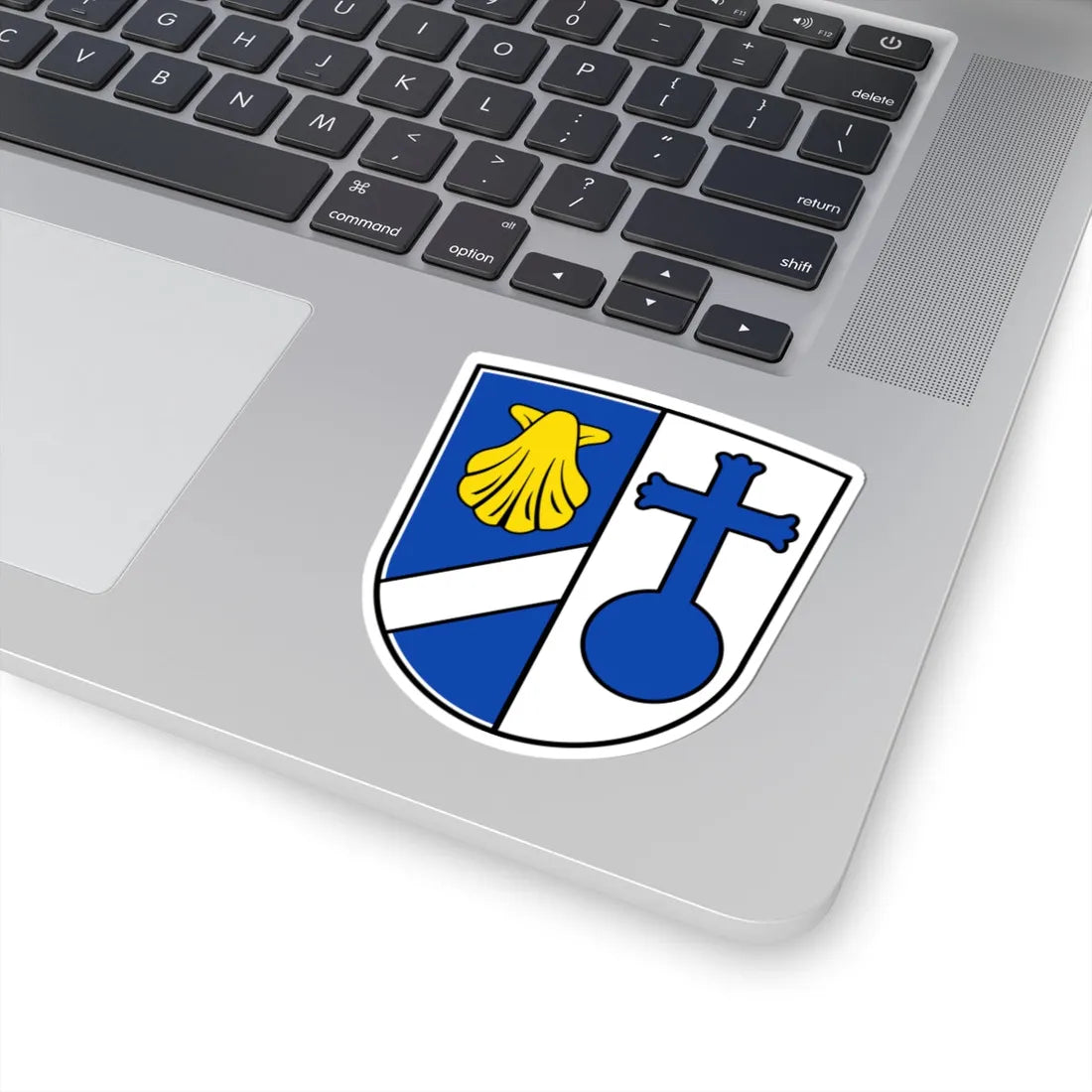 DEU Feldkirchen Landkreis München COA (Germany) (Coat of Arms) STICKER Vinyl Kiss-Cut Decal - The Sticker Space