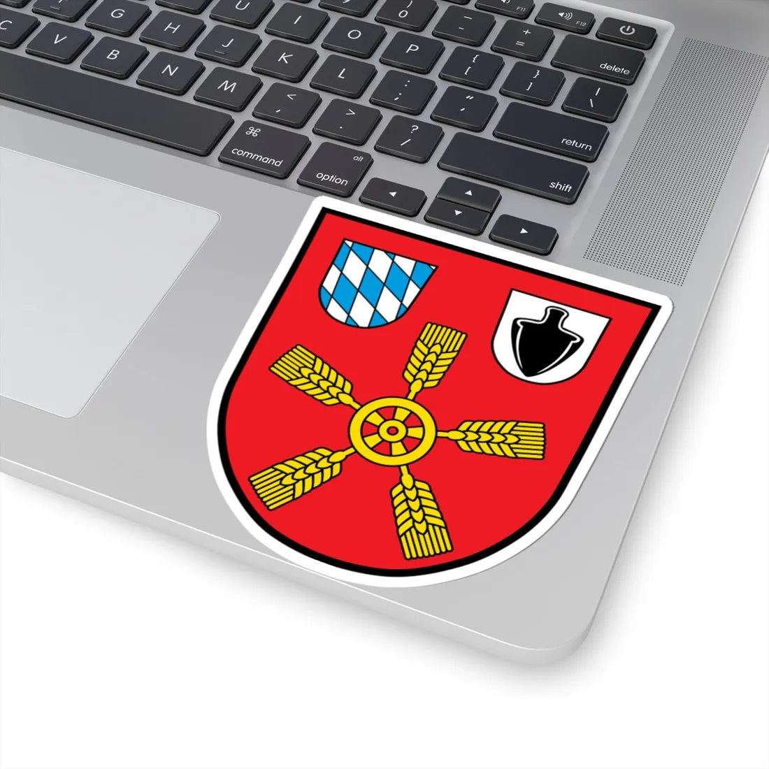 DEU Feldkirchen Niederbayern COA (Germany) (Coat of Arms) STICKER Vinyl Kiss-Cut Decal - The Sticker Space