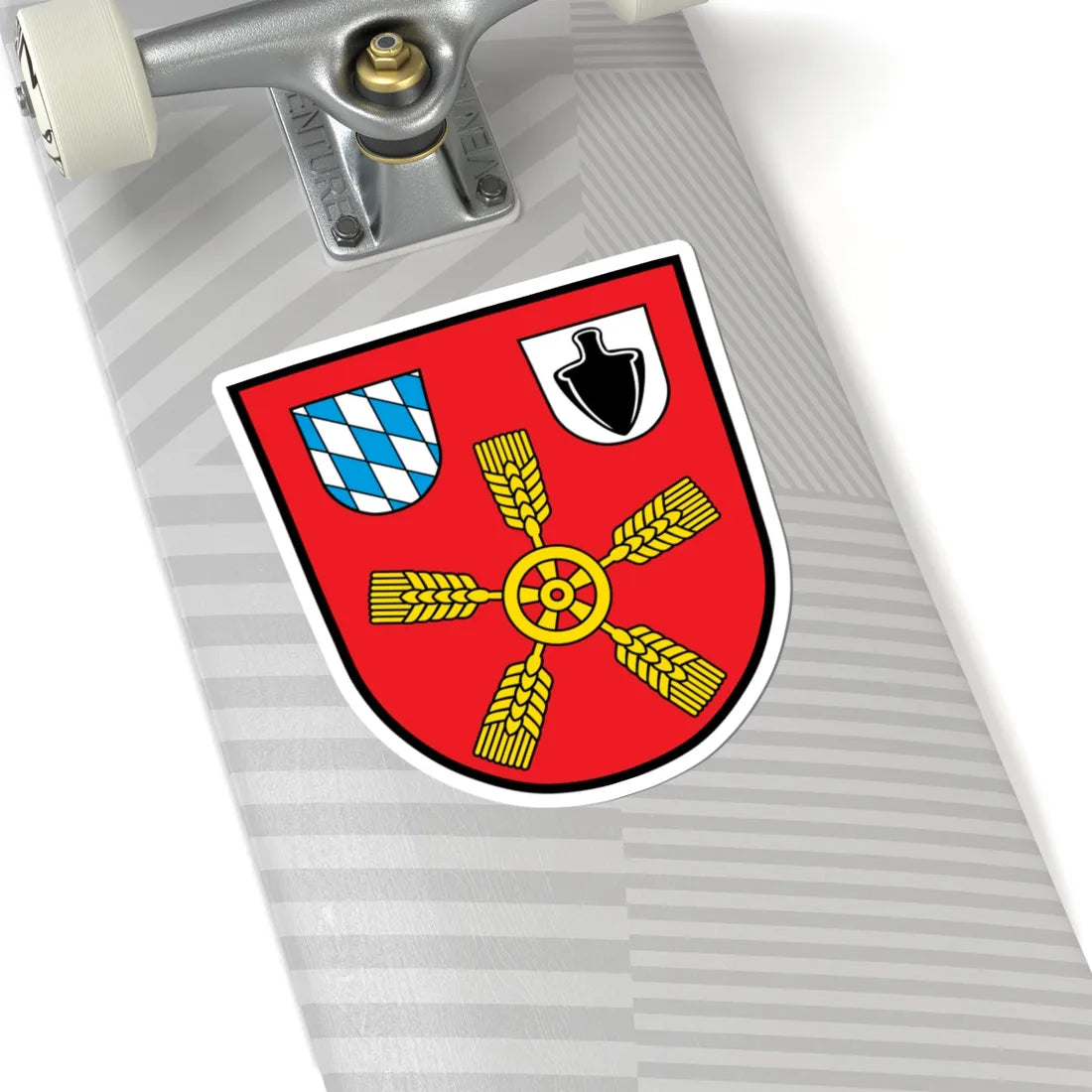 DEU Feldkirchen Niederbayern COA (Germany) (Coat of Arms) STICKER Vinyl Kiss-Cut Decal - The Sticker Space