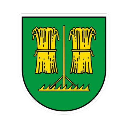 DEU Feldstetten COA (Germany) (Coat of Arms) STICKER Vinyl Kiss-Cut Decal 2 Inch White - The Sticker Space