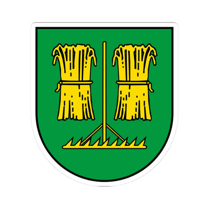 DEU Feldstetten COA (Germany) (Coat of Arms) STICKER Vinyl Kiss-Cut Decal 3 Inch White - The Sticker Space