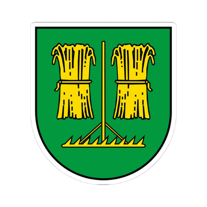 DEU Feldstetten COA (Germany) (Coat of Arms) STICKER Vinyl Kiss-Cut Decal 4 Inch White - The Sticker Space