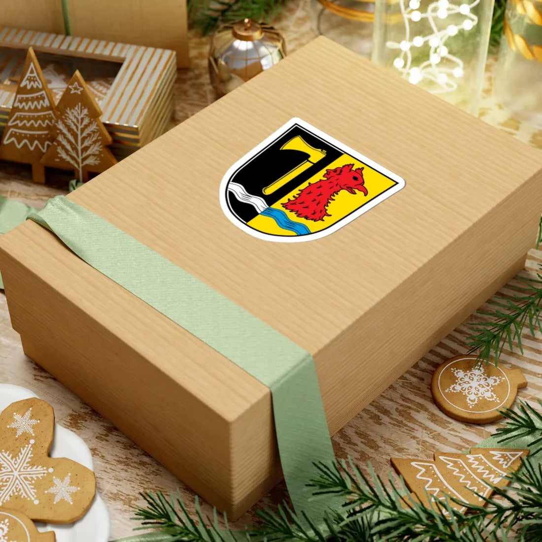 DEU Fensterbach Oberpfalz (Germany) (Coat of Arms) STICKER Vinyl Kiss-Cut Decal - The Sticker Space