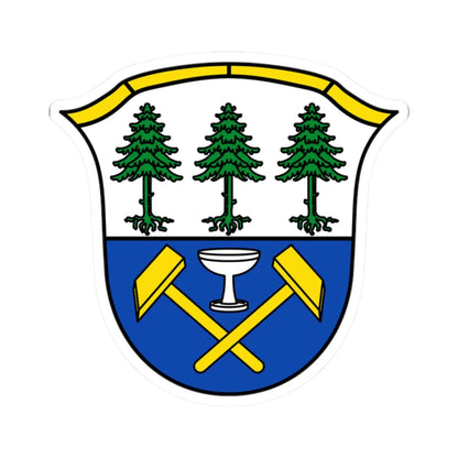 DEU Fichtelberg Oberfranken COA (Germany) (Coat of Arms) STICKER Vinyl Kiss-Cut Decal 2 Inch White - The Sticker Space