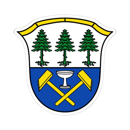 DEU Fichtelberg Oberfranken COA (Germany) (Coat of Arms) STICKER Vinyl Kiss-Cut Decal 6 Inch White - The Sticker Space