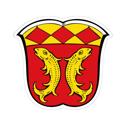 DEU Fischen im Allgäu COA (Germany) (Coat of Arms) STICKER Vinyl Kiss-Cut Decal 6 Inch White - The Sticker Space