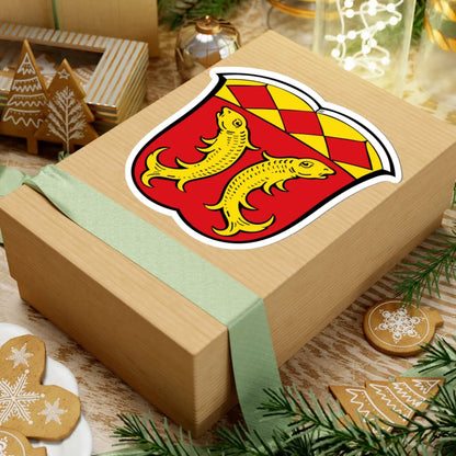 DEU Fischen im Allgäu COA (Germany) (Coat of Arms) STICKER Vinyl Kiss-Cut Decal - The Sticker Space