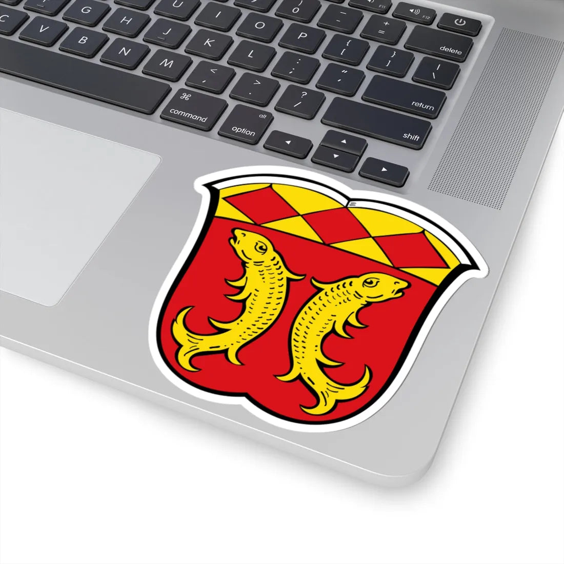 DEU Fischen im Allgäu COA (Germany) (Coat of Arms) STICKER Vinyl Kiss-Cut Decal - The Sticker Space