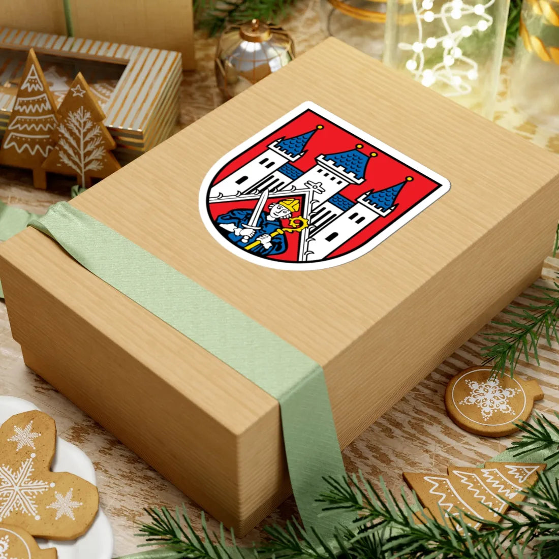 DEU Fladungen COA (Germany) (Coat of Arms) STICKER Vinyl Kiss-Cut Decal - The Sticker Space