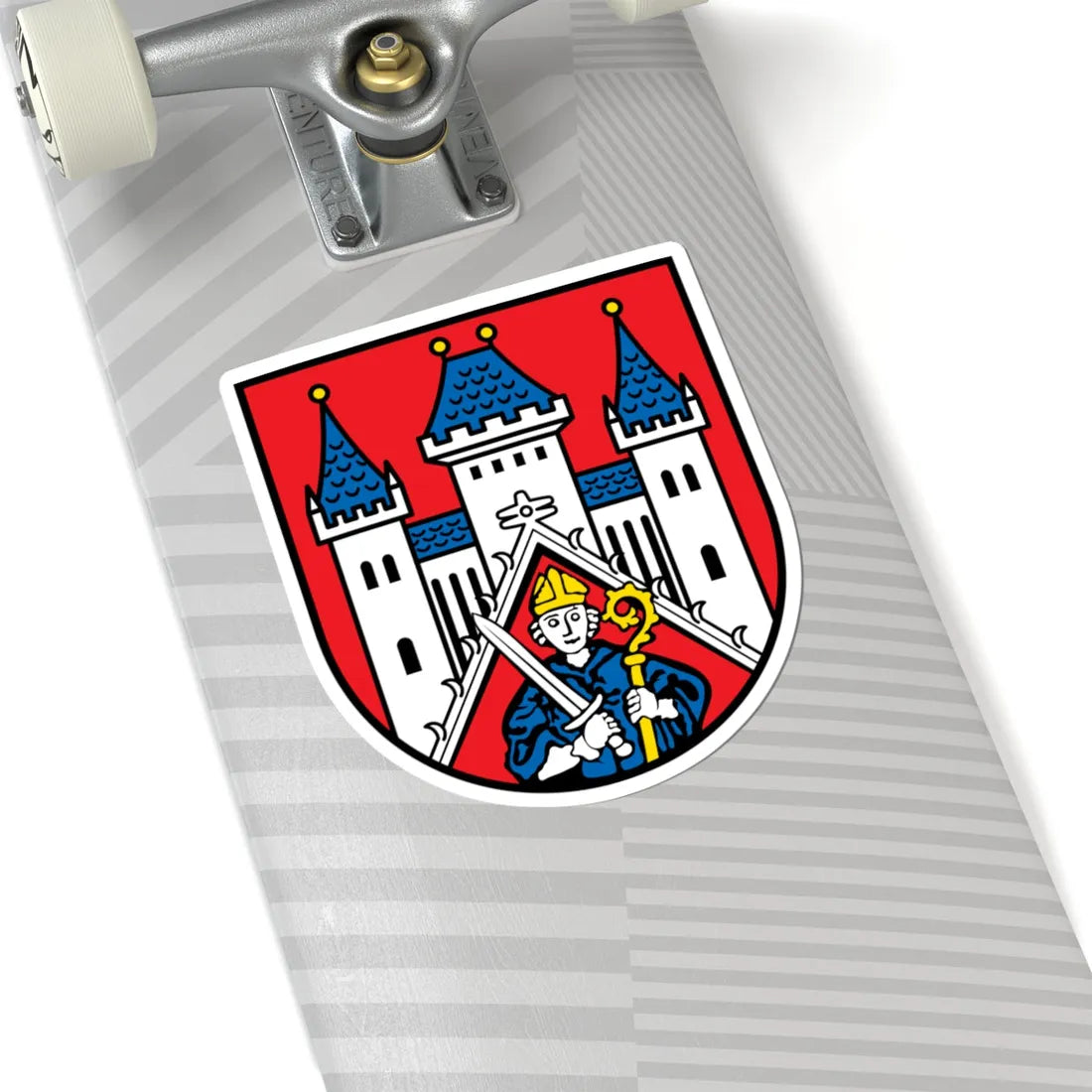 DEU Fladungen COA (Germany) (Coat of Arms) STICKER Vinyl Kiss-Cut Decal - The Sticker Space