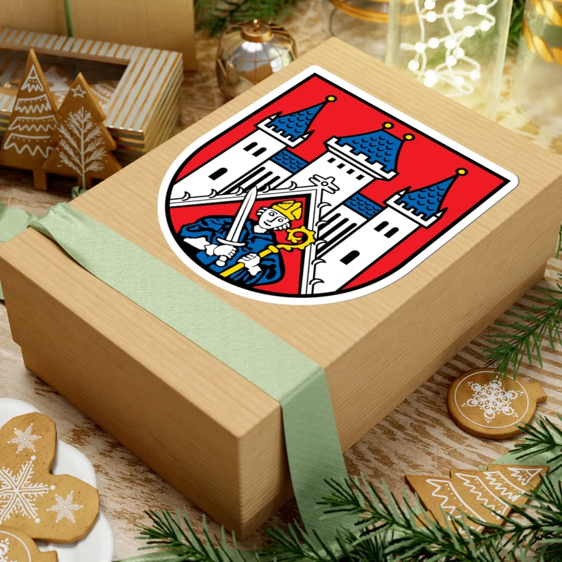 DEU Fladungen COA (Germany) (Coat of Arms) STICKER Vinyl Kiss-Cut Decal - The Sticker Space