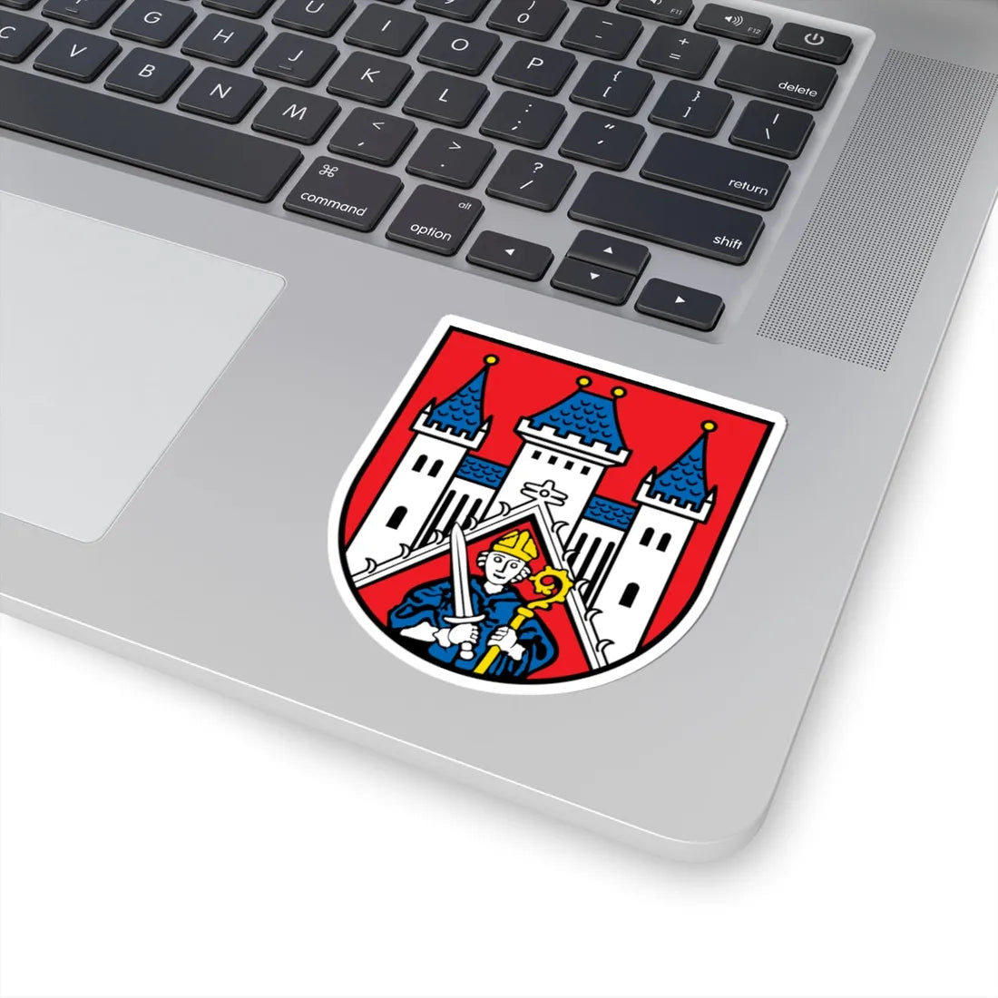 DEU Fladungen COA (Germany) (Coat of Arms) STICKER Vinyl Kiss-Cut Decal - The Sticker Space