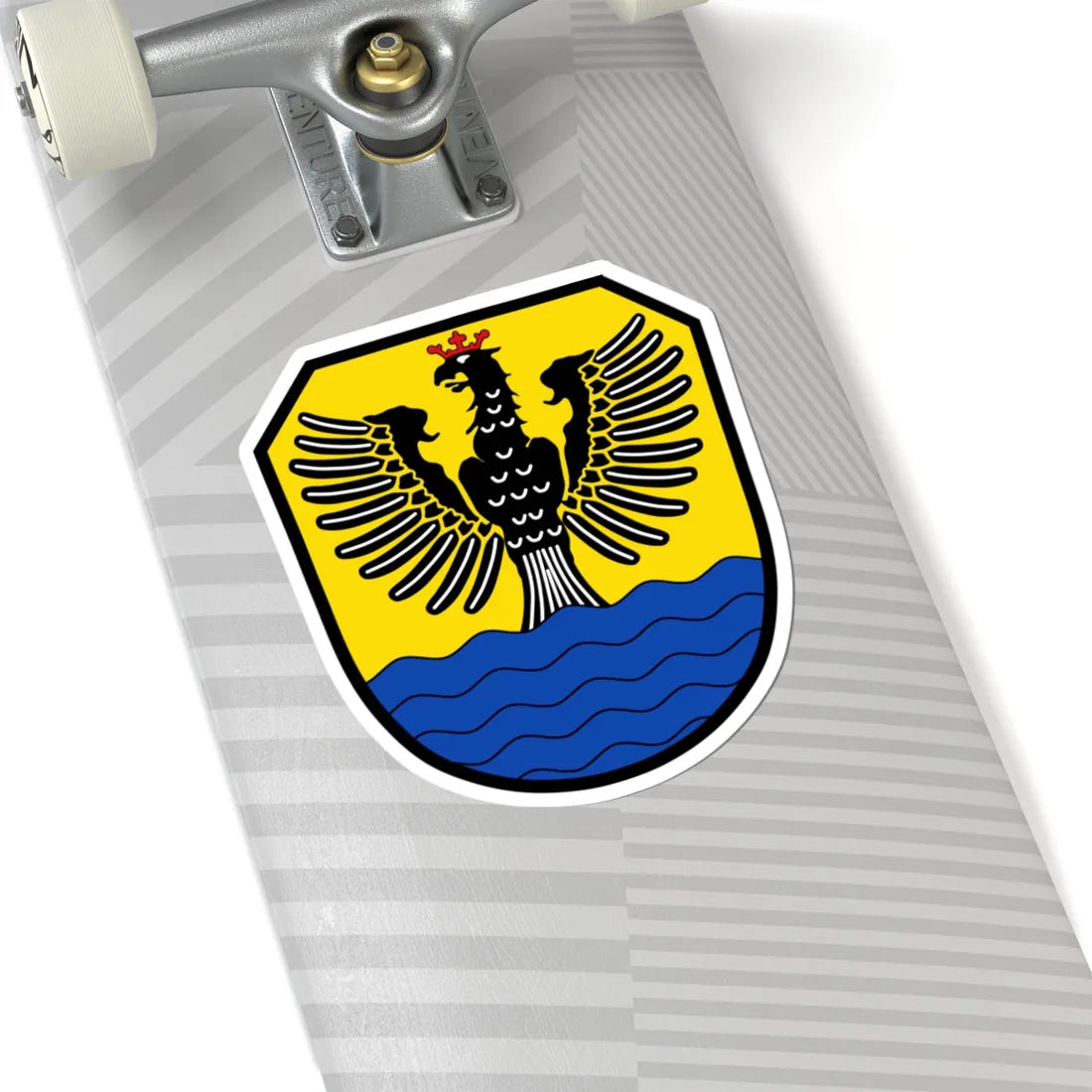 DEU Floß Oberpfalz COA (Germany) (Coat of Arms) STICKER Vinyl Kiss-Cut Decal - The Sticker Space