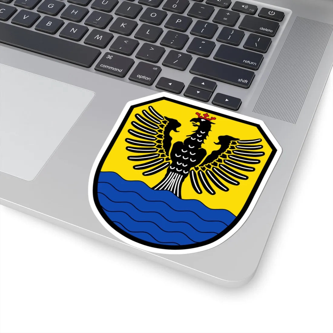 DEU Floß Oberpfalz COA (Germany) (Coat of Arms) STICKER Vinyl Kiss-Cut Decal - The Sticker Space