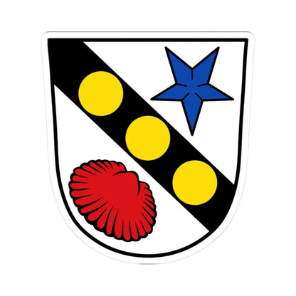 DEU Frauenneuharting COA (Germany) (Coat of Arms) STICKER Vinyl Kiss-Cut Decal 3 Inch White - The Sticker Space