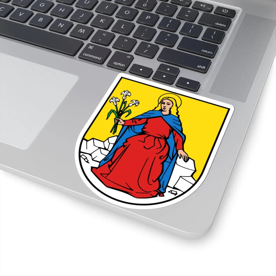 DEU Frauenstein Erzgebirge COA (Germany) (Coat of Arms) STICKER Vinyl Kiss-Cut Decal - The Sticker Space