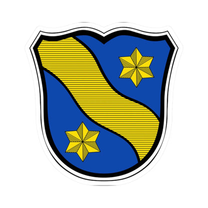 DEU Fränkisch-Crumbach COA (Germany) (Coat of Arms) STICKER Vinyl Kiss-Cut Decal 2 Inch White - The Sticker Space