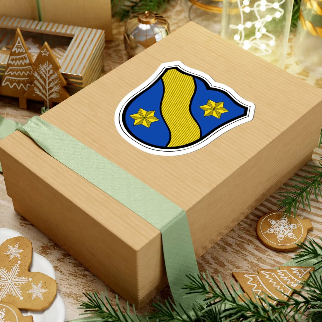 DEU Fränkisch-Crumbach COA (Germany) (Coat of Arms) STICKER Vinyl Kiss-Cut Decal - The Sticker Space