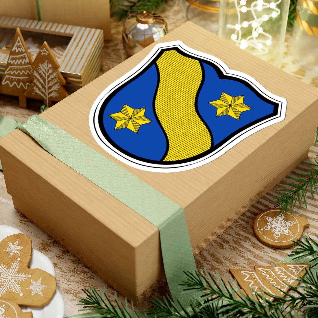 DEU Fränkisch-Crumbach COA (Germany) (Coat of Arms) STICKER Vinyl Kiss-Cut Decal - The Sticker Space