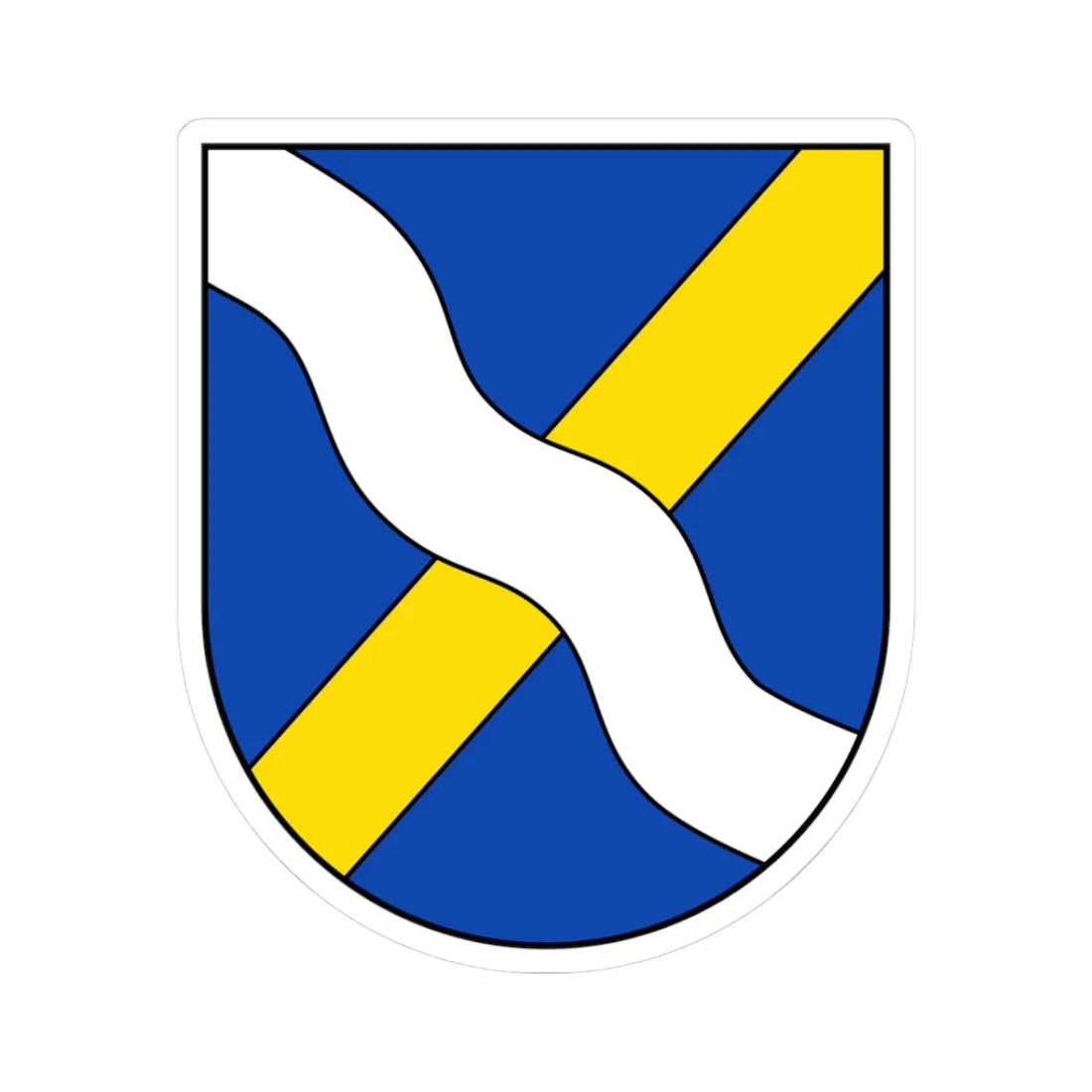 DEU Fuerth im Ostertal COA (Germany) (Coat of Arms) STICKER Vinyl Kiss-Cut Decal 3 Inch White - The Sticker Space