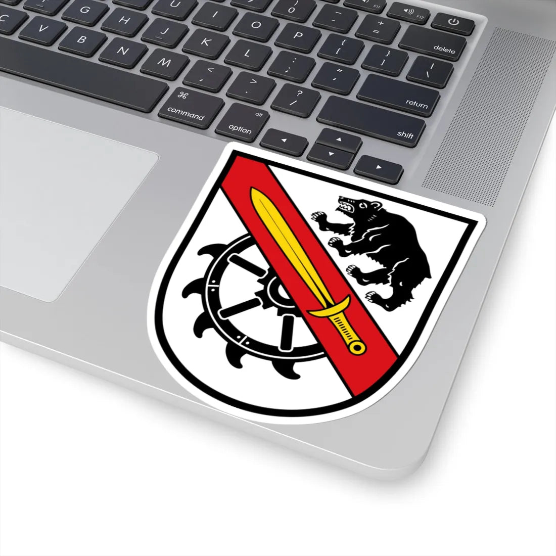DEU Furth Niederbayern COA (Germany) (Coat of Arms) STICKER Vinyl Kiss-Cut Decal - The Sticker Space
