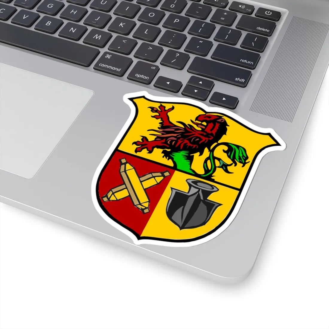 DEU Gelenau Erzgebirge COA (Germany) (Coat of Arms) STICKER Vinyl Kiss-Cut Decal - The Sticker Space