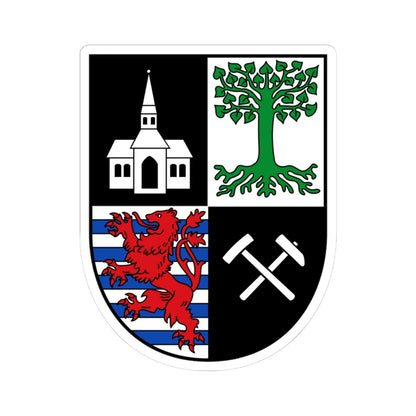 DEU Gelsenkirchen COA (Germany) (Coat of Arms) STICKER Vinyl Kiss-Cut Decal 3 Inch White - The Sticker Space
