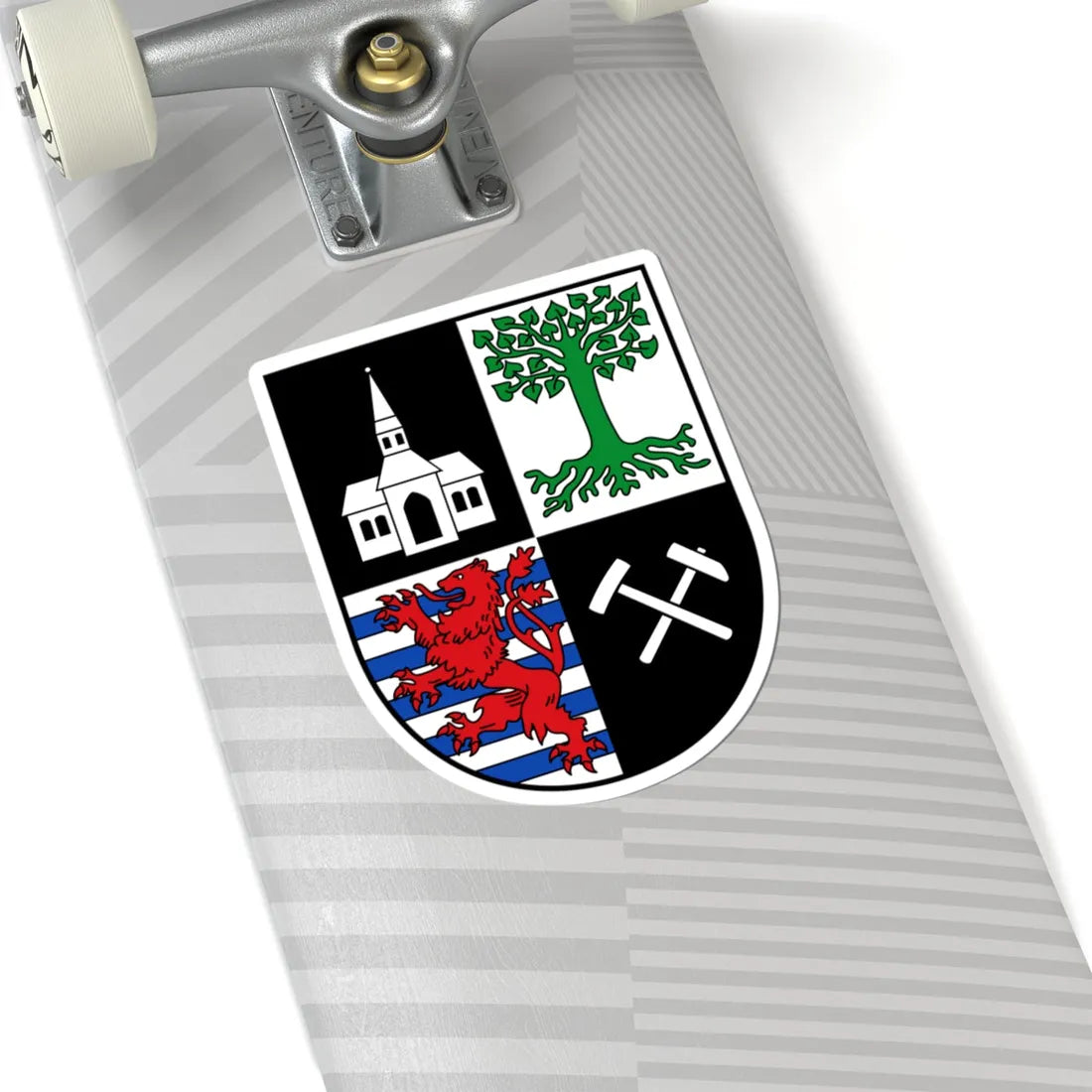 DEU Gelsenkirchen COA (Germany) (Coat of Arms) STICKER Vinyl Kiss-Cut Decal - The Sticker Space