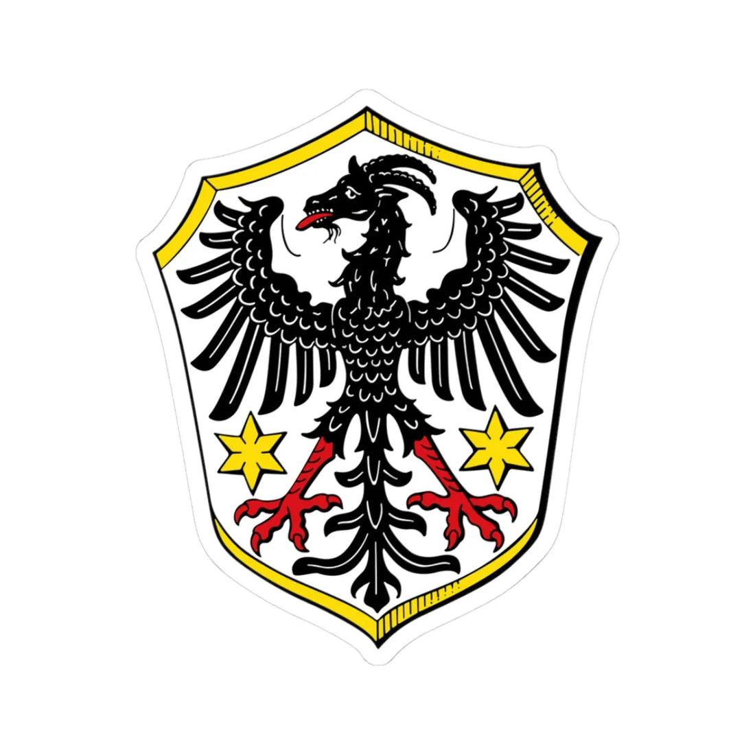 DEU Gemuenden Wohra COA (Germany) (Coat of Arms) STICKER Vinyl Kiss-Cut Decal - The Sticker Space