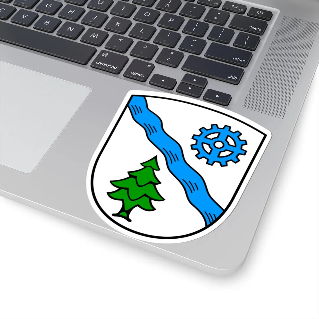 DEU Geretsried COA (Germany) (Coat of Arms) STICKER Vinyl Kiss-Cut Decal - The Sticker Space