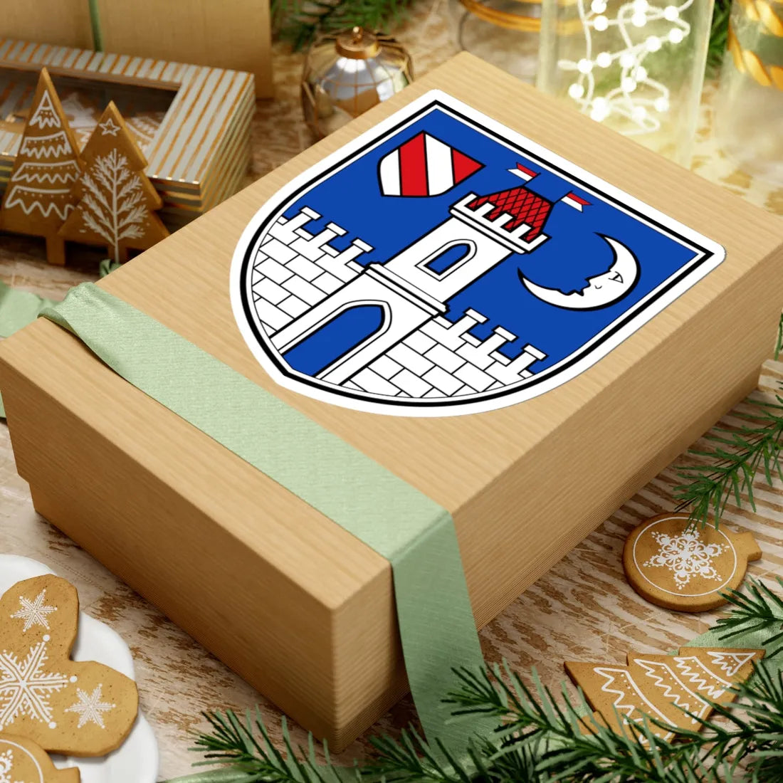 DEU Glauchau COA (Germany) (Coat of Arms) STICKER Vinyl Kiss-Cut Decal - The Sticker Space