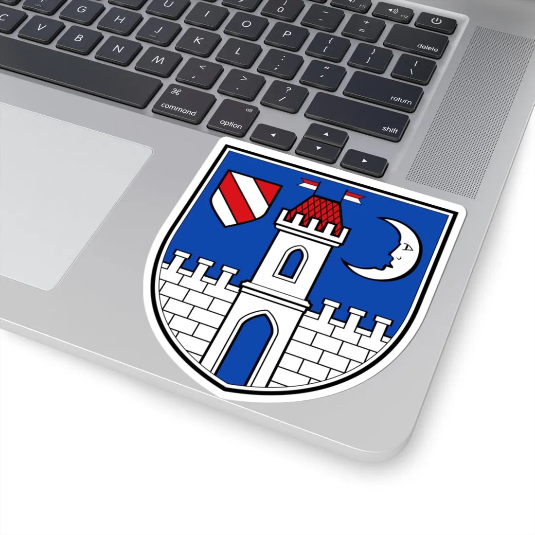 DEU Glauchau COA (Germany) (Coat of Arms) STICKER Vinyl Kiss-Cut Decal - The Sticker Space