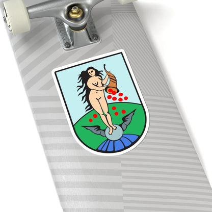 DEU Gornau Erzgebirge COA (Germany) (Coat of Arms) STICKER Vinyl Kiss-Cut Decal - The Sticker Space