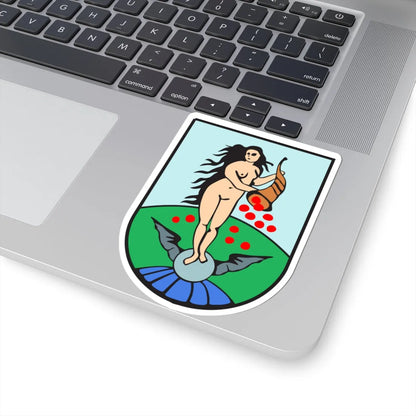 DEU Gornau Erzgebirge COA (Germany) (Coat of Arms) STICKER Vinyl Kiss-Cut Decal - The Sticker Space