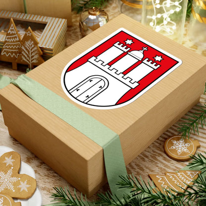 DEU Hamburg COA (Germany) (Coat of Arms) STICKER Vinyl Kiss-Cut Decal - The Sticker Space