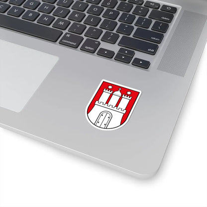 DEU Hamburg COA (Germany) (Coat of Arms) STICKER Vinyl Kiss-Cut Decal - The Sticker Space