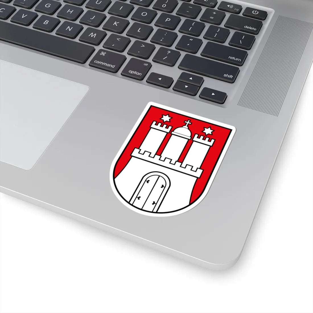 DEU Hamburg COA (Germany) (Coat of Arms) STICKER Vinyl Kiss-Cut Decal - The Sticker Space