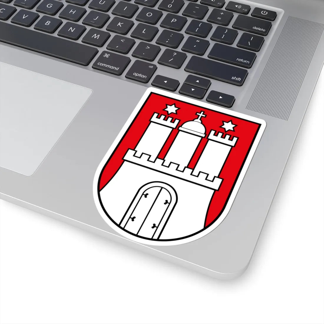 DEU Hamburg COA (Germany) (Coat of Arms) STICKER Vinyl Kiss-Cut Decal - The Sticker Space