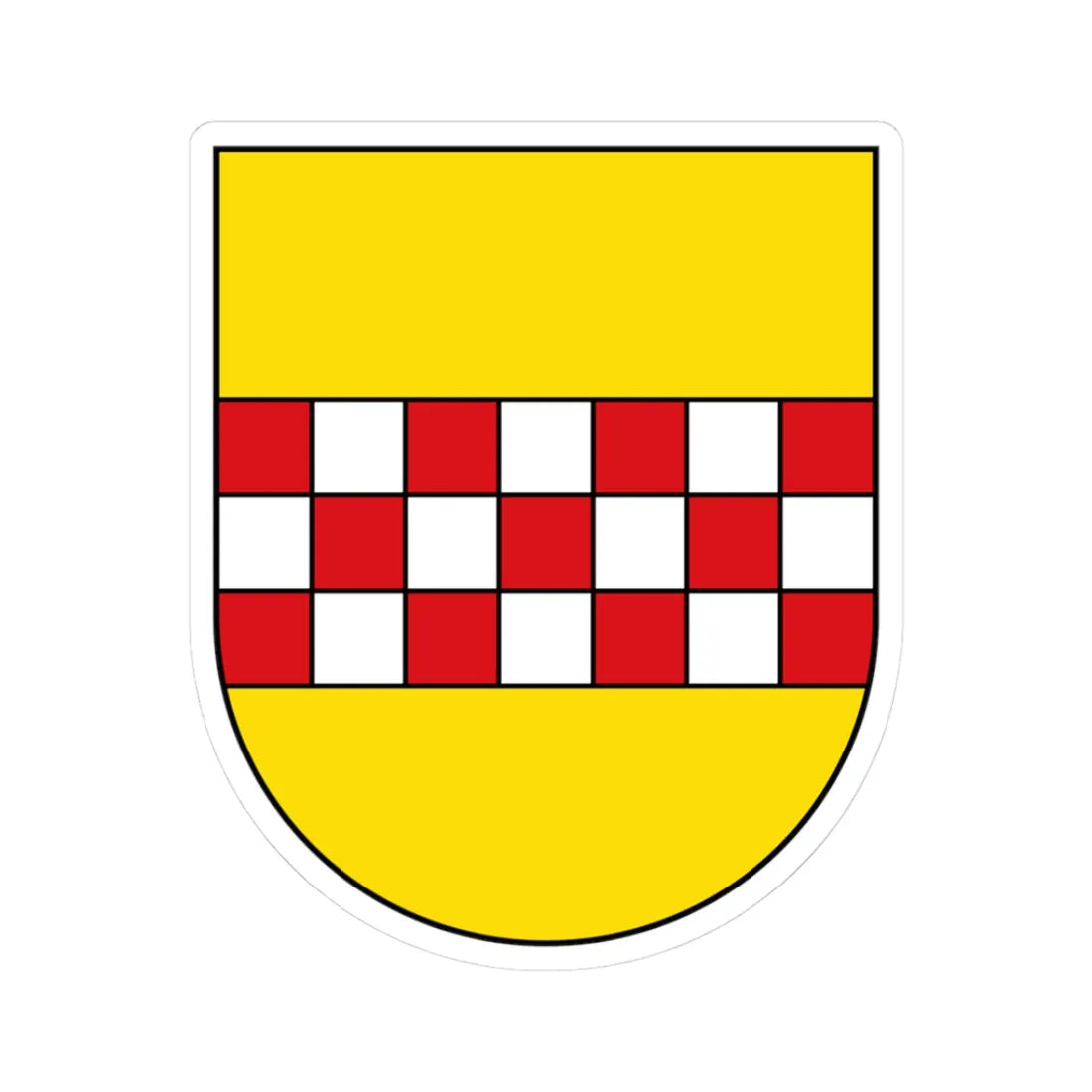 DEU Hamm COA (Germany) (Coat of Arms) STICKER Vinyl Kiss-Cut Decal 3 Inch White - The Sticker Space