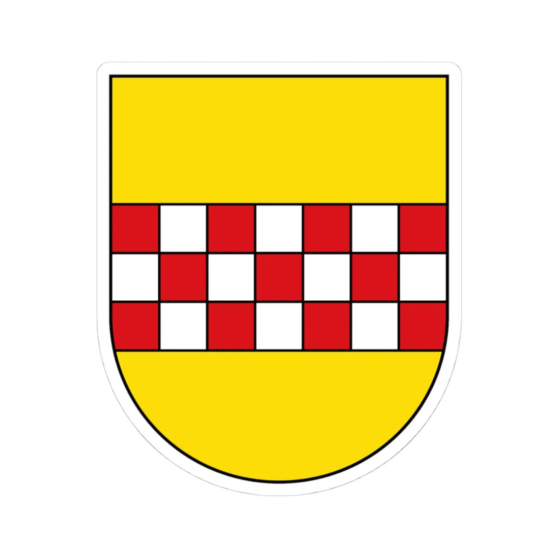 DEU Hamm COA (Germany) (Coat of Arms) STICKER Vinyl Kiss-Cut Decal 4 Inch White - The Sticker Space