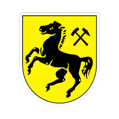 DEU Herne COA (Germany) (Coat of Arms) STICKER Vinyl Kiss-Cut Decal 6 Inch White - The Sticker Space