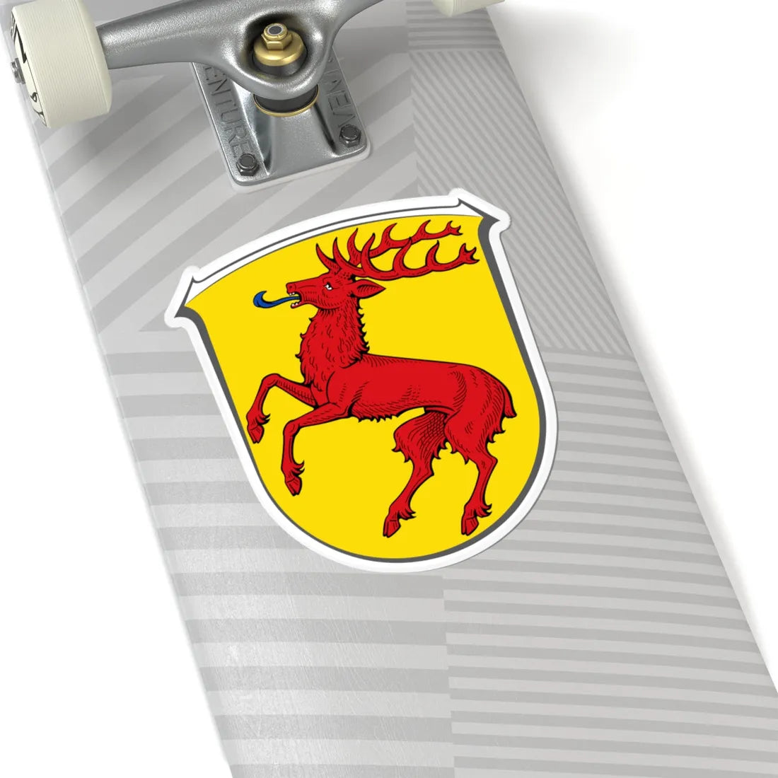 DEU Hirschhorn Neckar COA (Germany) (Coat of Arms) STICKER Vinyl Kiss-Cut Decal - The Sticker Space