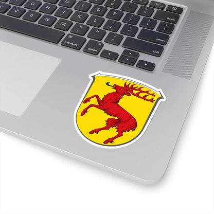DEU Hirschhorn Neckar COA (Germany) (Coat of Arms) STICKER Vinyl Kiss-Cut Decal - The Sticker Space